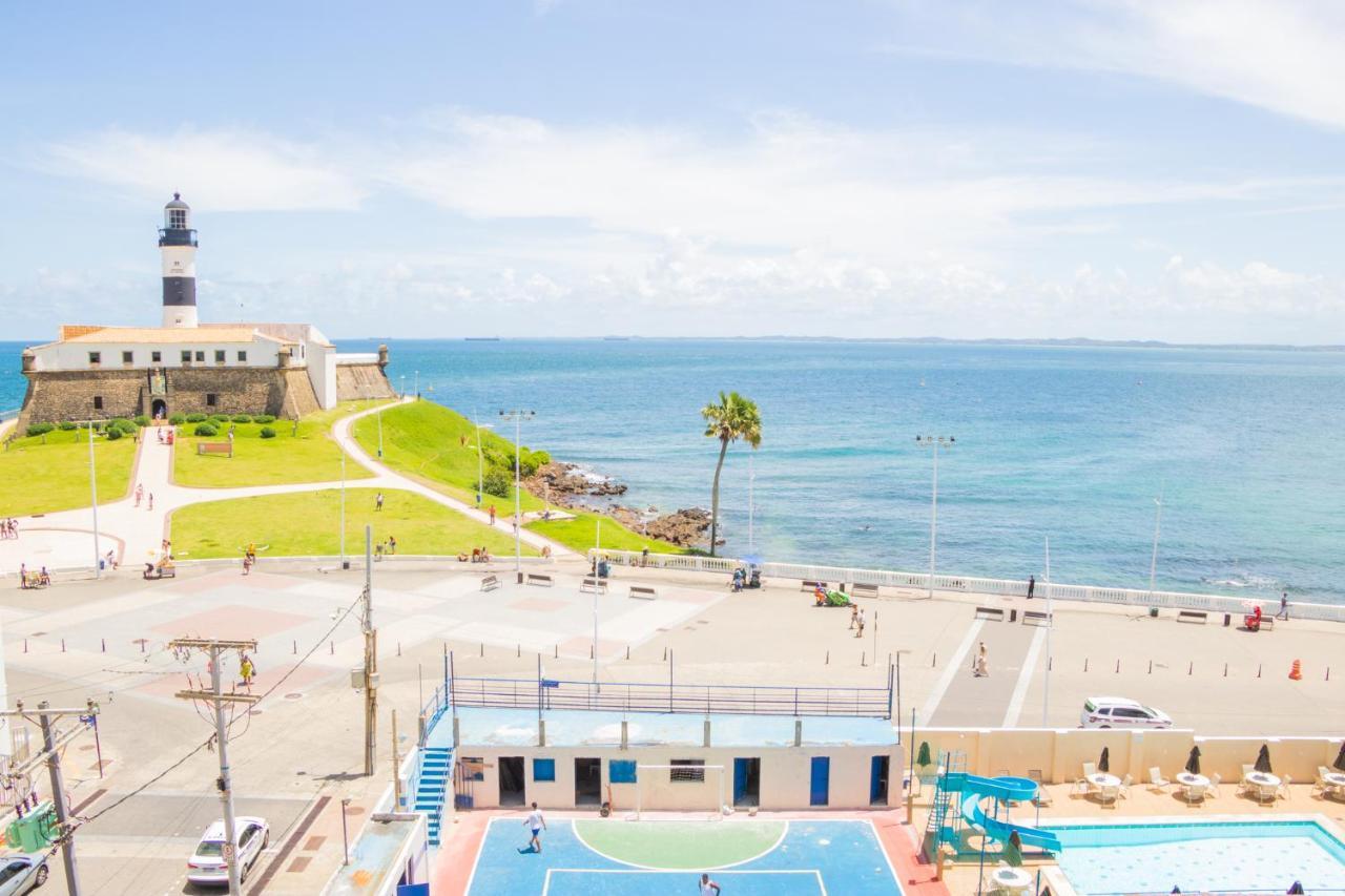 Apartamento No Farol Da Barra. Vista Deslumbrante Para O Mar! No Circuito Do Carnaval. Ao Lado Do Porto Da Barra ! 살바도르 외부 사진